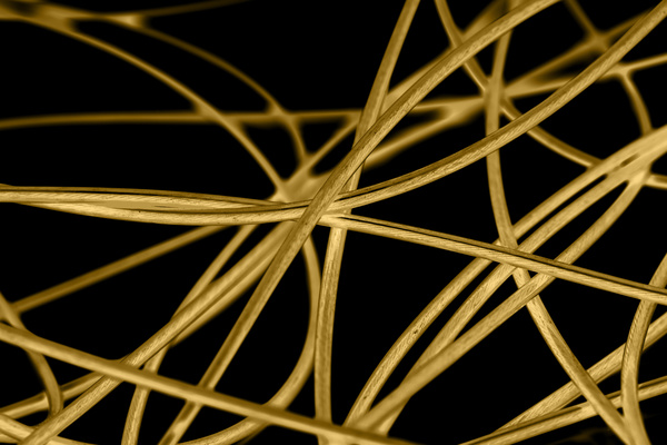 Intertwined gold lines and a black background 03