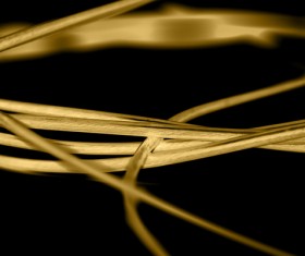 Intertwined gold lines and a black background 04