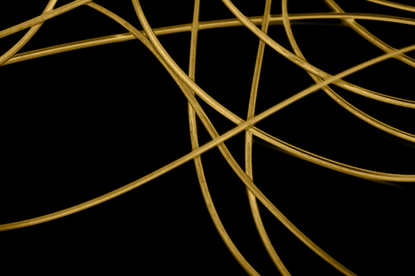 Intertwined gold lines and a black background 05