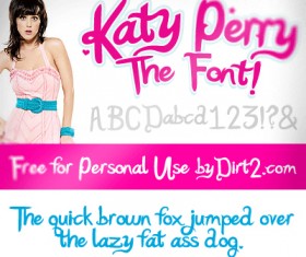 Katy Perry Font pack