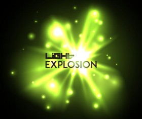 Light explosion effect background vector 12