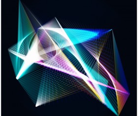 Light lines shapes shiny background vector 02