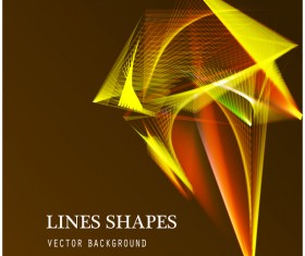 Light lines shapes shiny background vector 08