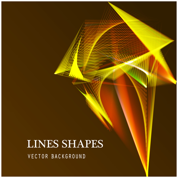Light lines shapes shiny background vector 08