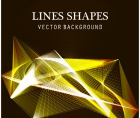 Light lines shapes shiny background vector 09