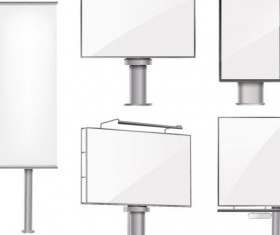 Media billboards modern design vector 01