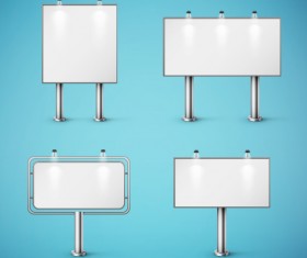 Media billboards modern design vector 02