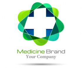 Medicine brand logo design vector