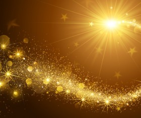Merry christmas golden abstract background vector