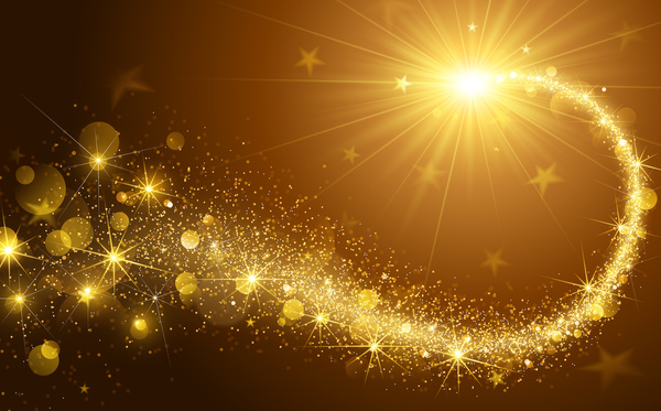 Merry christmas golden abstract background vector