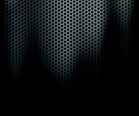 Metal netting black background vector