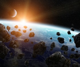 Meteorite space in the earth planet 02