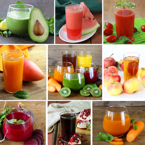 Nutritious fruit juice Stock Photo