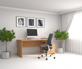 Office HD picture in white 01