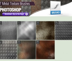 Painting Metal Photoshop Brushes set