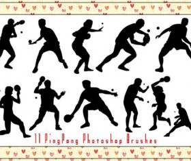 PingPong with People Photoshop Brushes