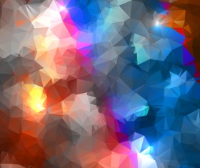Polygon geometric colorful background vector 05