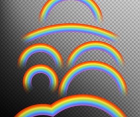 Rainbows effect illustration vector 01