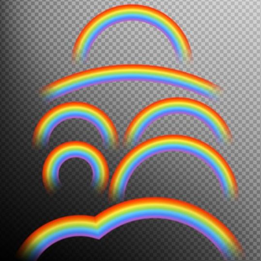 Rainbows effect illustration vector 01