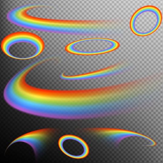 Rainbows effect illustration vector 03