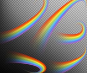 Rainbows effect illustration vector 05