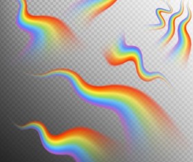 Rainbows effect illustration vector 06
