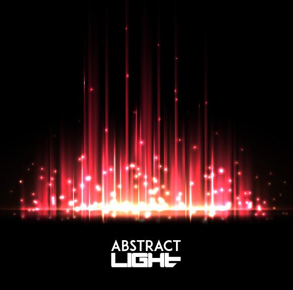 Red light abstract background vector