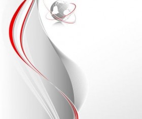 Red pinstripe with abstract background vectors 08