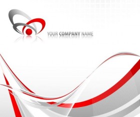 Red pinstripe with abstract background vectors 09