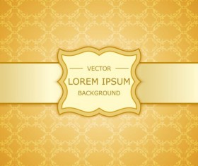 Retro golden luxury background vector set 14