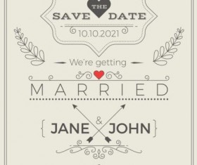 Set of wedding invitation cards template vector 02