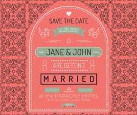 Set of wedding invitation cards template vector 08
