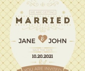 Set of wedding invitation cards template vector 09