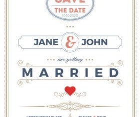 Set of wedding invitation cards template vector 11
