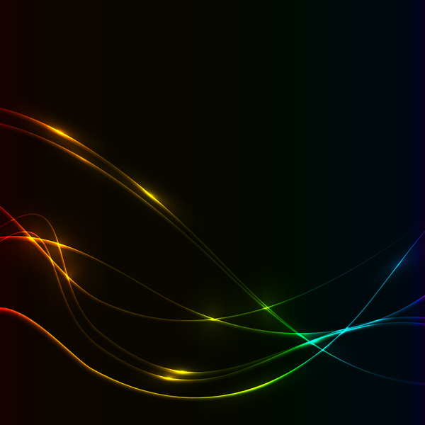 Spectrum colors lines background vector