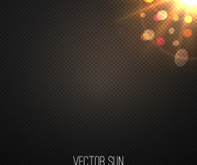 Sun light transparent illustration vector 15