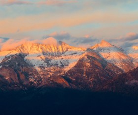 Sunset mountain views HD picture 02