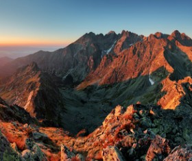 Sunset mountain views HD picture 03