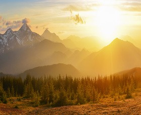 Sunset mountain views HD picture 04