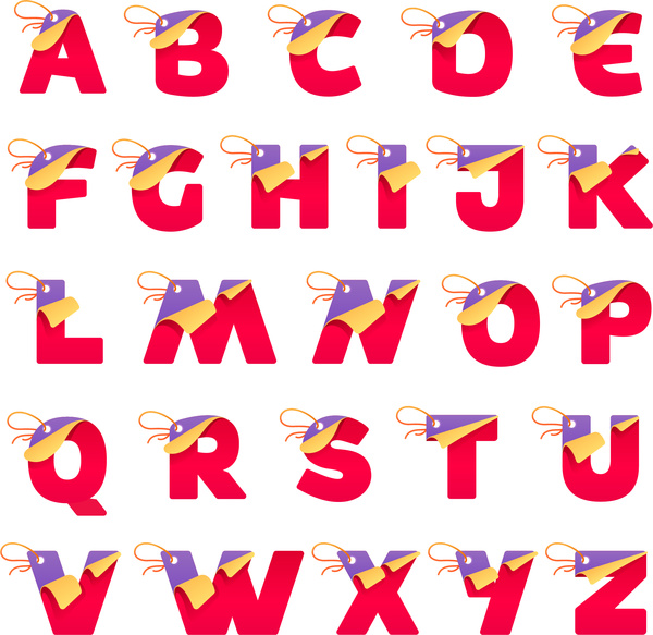 Tag alphabet vectors set
