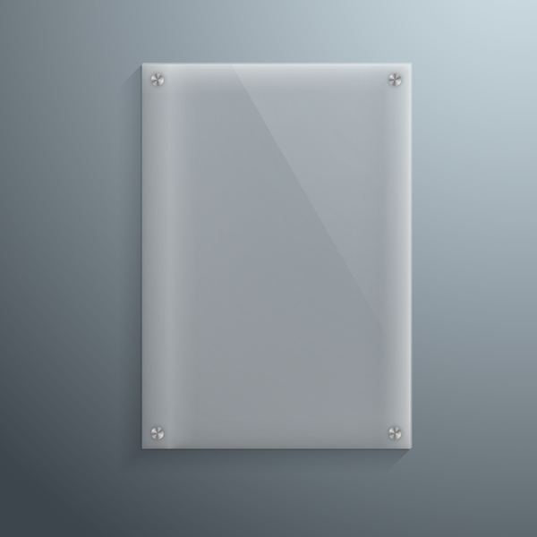 Transparent glass template vector material 01