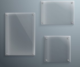 Transparent glass template vector material 03