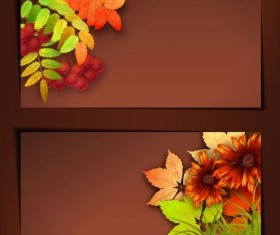 Vector banner with harvest season design