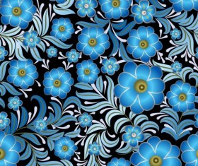 Vintage flower ornament pattern vectors set 03