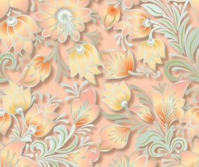 Vintage flower ornament pattern vectors set 10