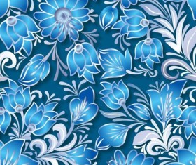 Vintage flower ornament pattern vectors set 11