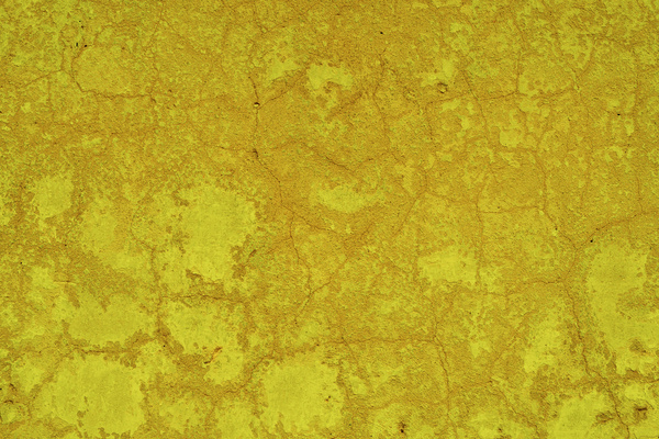 Yellow crack texture on the wall Stock Photo