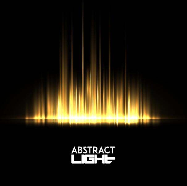 Yellow light abstract background vector