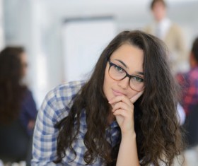Young woman facing the camera