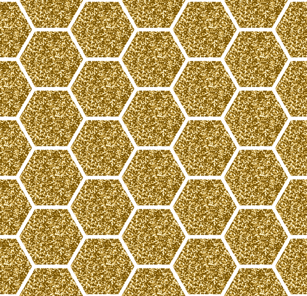 hexagon pattern golden pattern vector